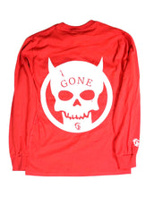 Load image into Gallery viewer, Devils Skull long tee Red - GONE