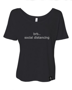 "brb" Womens Slouch Tee - GONE
